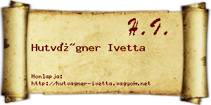 Hutvágner Ivetta névjegykártya